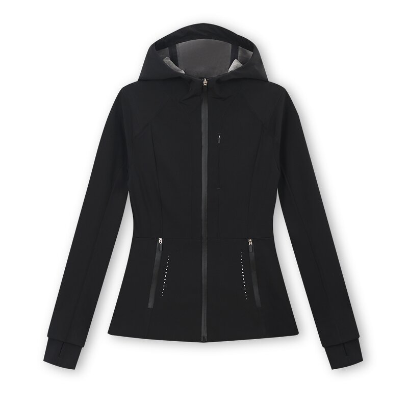 Softshell Jacket Factory - OEM/ODM Women's Velvet Hood Breathable Slim Fit Outdoor