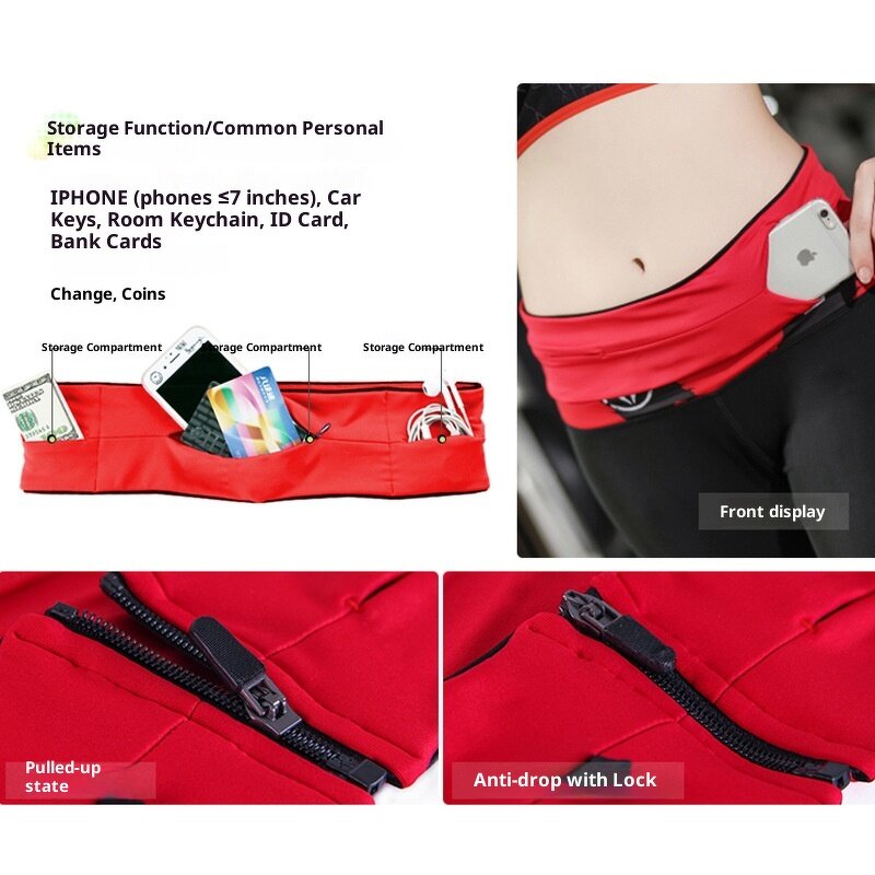 Waist Bag Manufacturer - Wholesale Women's Yoga Marathon Running Invisible Front