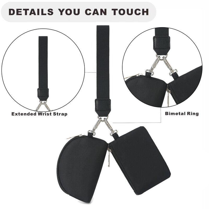 Wrist Bag Supplier - OEM/ODM Fashion Barrel-Shaped Polyester Zipper Portable Mini