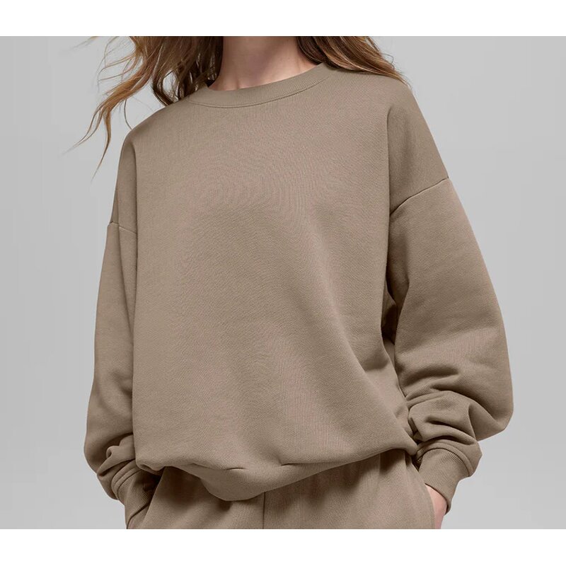 Sweatshirt Factory - Wholesale Custom 100% Cotton Women's Oversized Crewneck