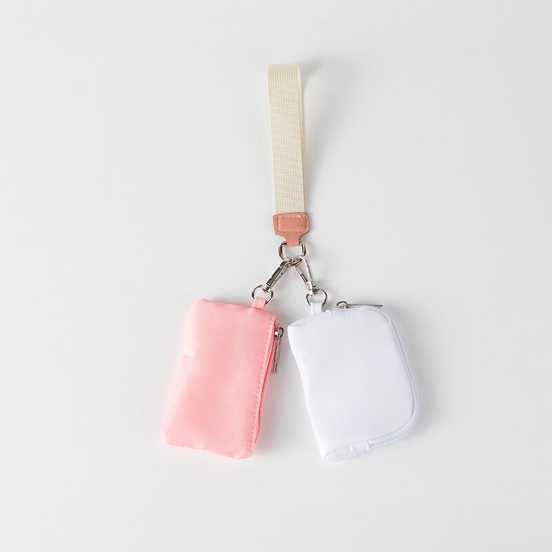 Key Chain Bag Manufacturer - OEM/ODM Hot-Selling Mini Change Storage Dual Wristlet