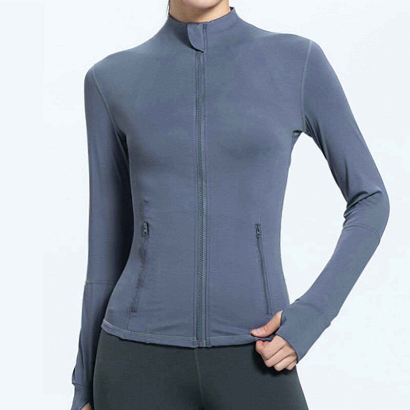 Yoga Jacket Supplier - OEM/ODM Women's Breathable Quick Dry Stand Collar Gym