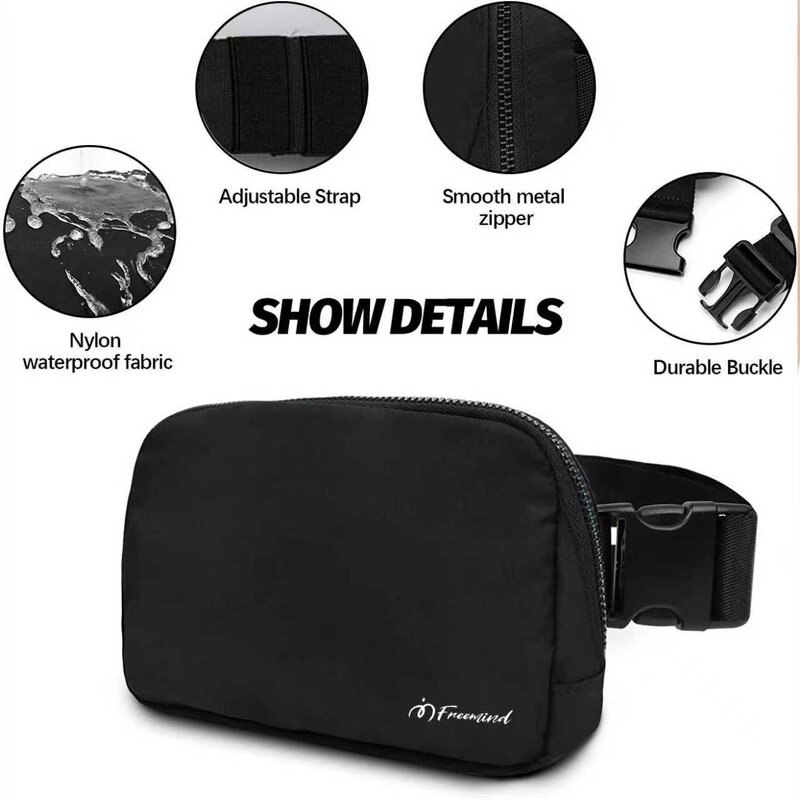 Waist Bag Supplier - OEM/ODM Custom High Quality Nylon Zipper Adjustable Travel
