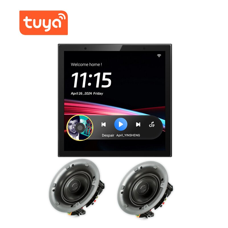 Control Panel Supplier - OEM/ODM 2025 4 Inch Tuya Zigbee Touch Screen Home Theatre