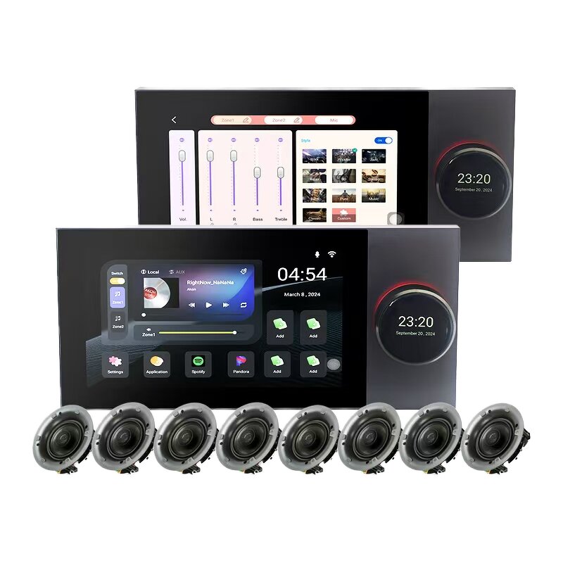 Smart Home Gateway Factory - OEM/ODM Tuya 7-Inch Zigbee Gateway Touch Music Panel 8-Wire