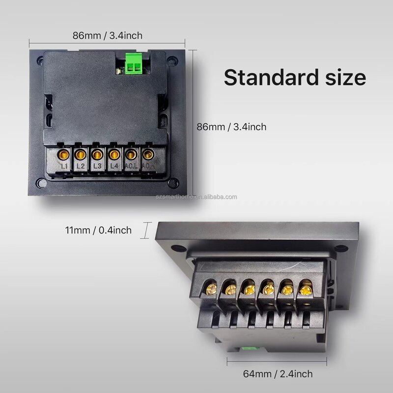 Smart Wall Switch Factory - OEM/ODM 4 Gang Zigbee Smart Life Touch Panel F3 Pro