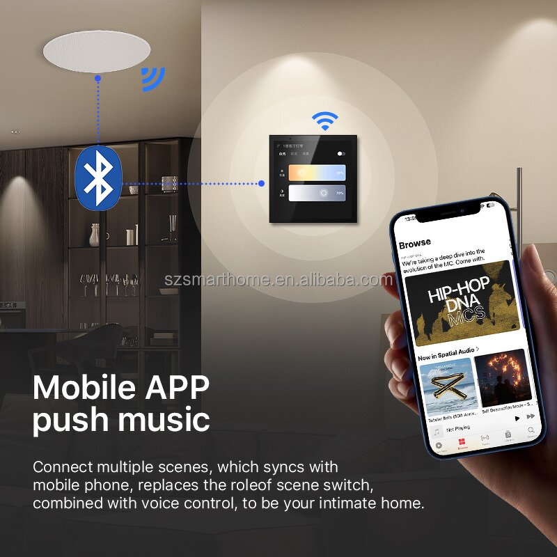 Control Panel Factory - OEM/ODM 4 Inch Multi-Function Smart Touch Screen Alexa Zigbee