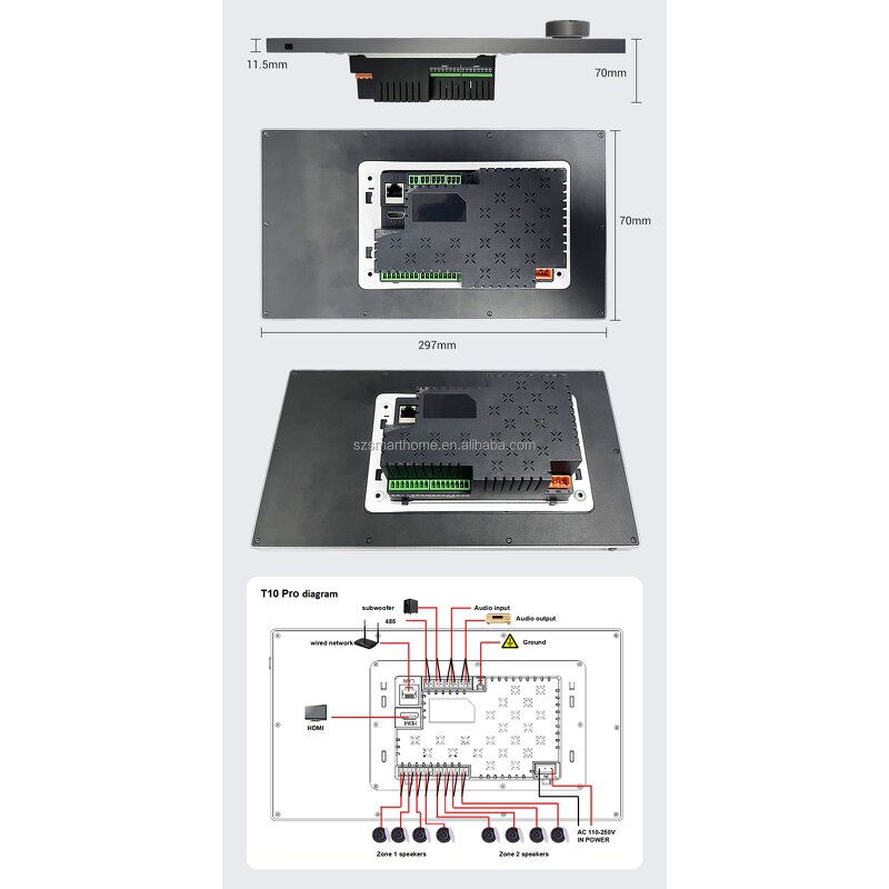 Smart Home Theater Manufacturer - OEM/ODM 8-Channel 10-Inch Touch Screen Music System
