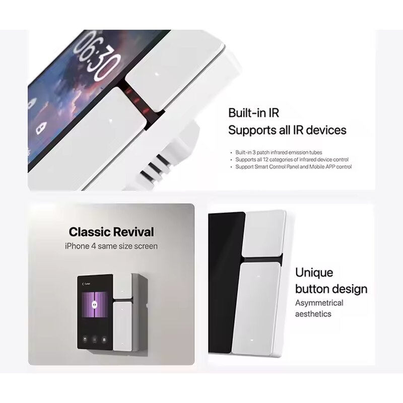 Smart Control Panel Factory - OEM/ODM 2025 Mini 3way Relay Switch 3.5 Inch IR Gateway