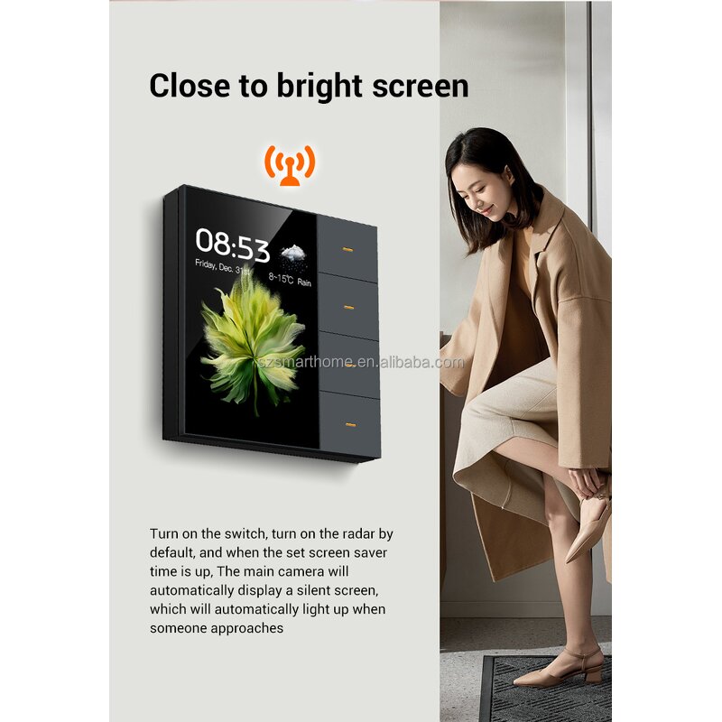 Smart Control Panel Manufacturer - OEM/ODM Zigbee Tuya 3.5 Inch Touch Panel Voice Control