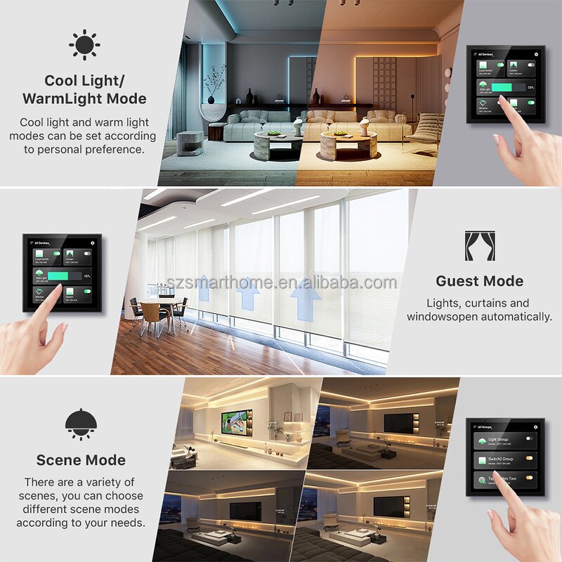 Smart Home Panel Manufacturer - OEM/ODM 4-Inch Smart Control Panel IPS Display WiFi Music