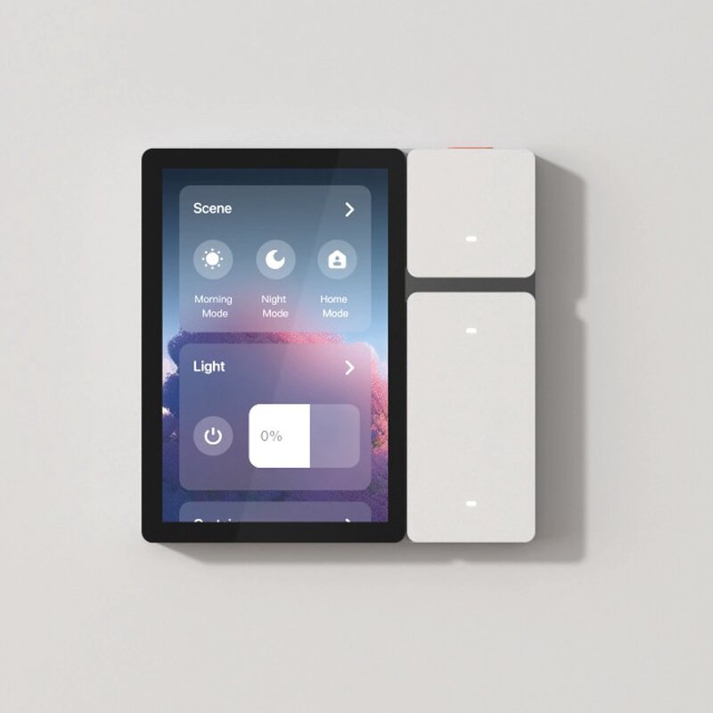 Smart Wall Switch Manufacturer - OEM/ODM 3.5 Inch Touch Screen 3 Gang IR Dimming Curtain