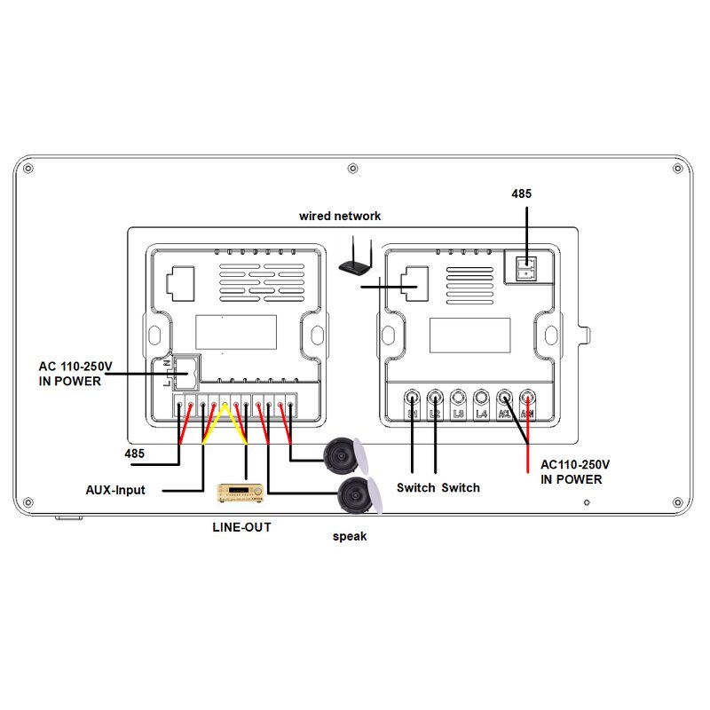 Touch Control Panel Manufacturer - OEM/ODM 12 Inch Tuya Smart Home Music Playback Scene