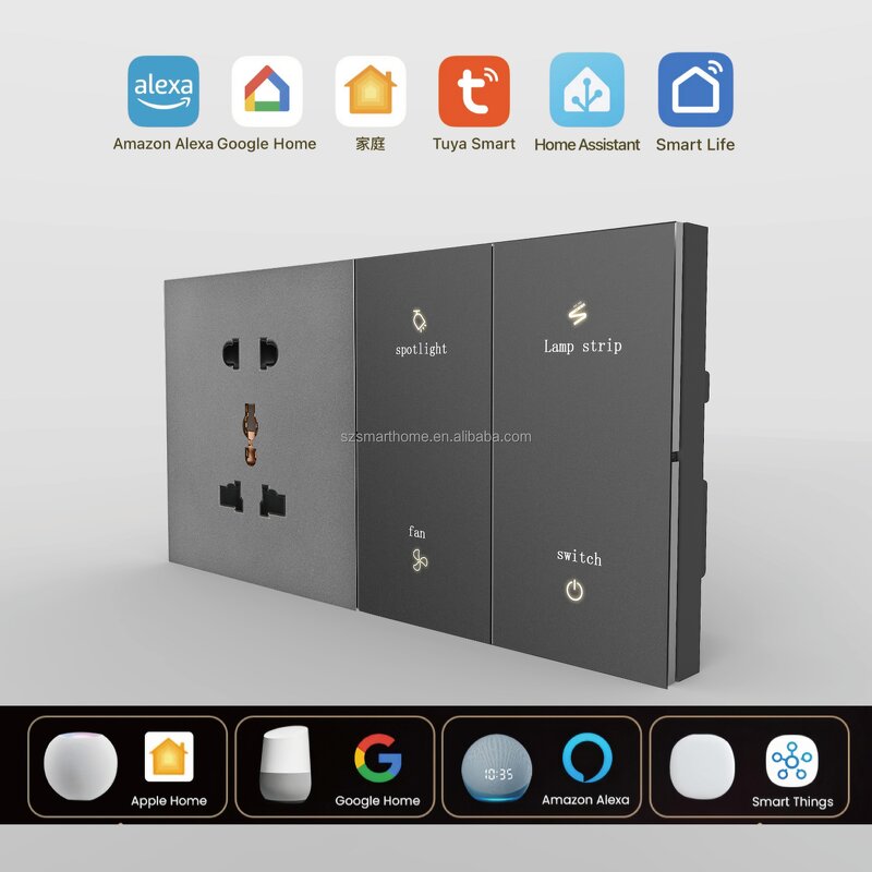 Smart Wall Switch Supplier - OEM/ODM 86 Type Mechanical Button Mobile Phone Voice Control