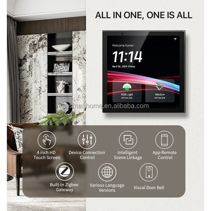 Control Panel Factory - OEM/ODM UK Standard Tuya Smart Touch Screen Electronic Pad