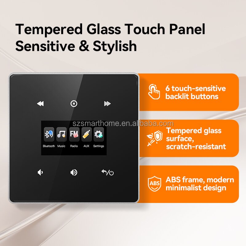 Audio Amplifier Set Factory - OEM/ODM 4-Inch Smart Home 2x25W Wall-Mounted Music Host