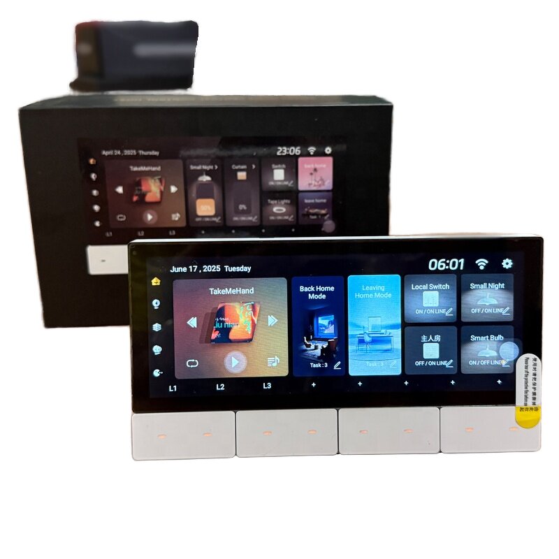 Touch Control Panel Manufacturer - OEM/ODM 6.2 Inch Wifi Smart Screen 8 Button Music