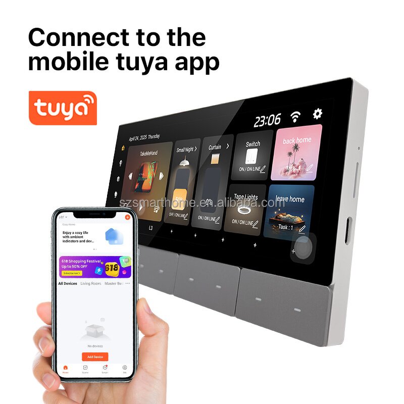 Smart Remote Control Factory - OEM/ODM 6-Inch Android Smart Remote Wi-Fi IR Control