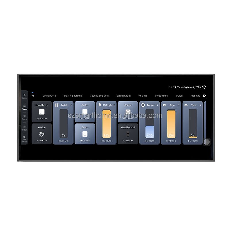 Smart Control Panel Supplier - OEM/ODM 12-Inch Tuya Zigbee 2-Channel Amplifier Touch