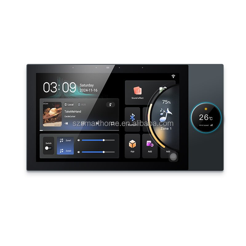 Music Amplifier Manufacturer - OEM/ODM 8 Channel Smart Home 10 Inch Touch Screen Tuya