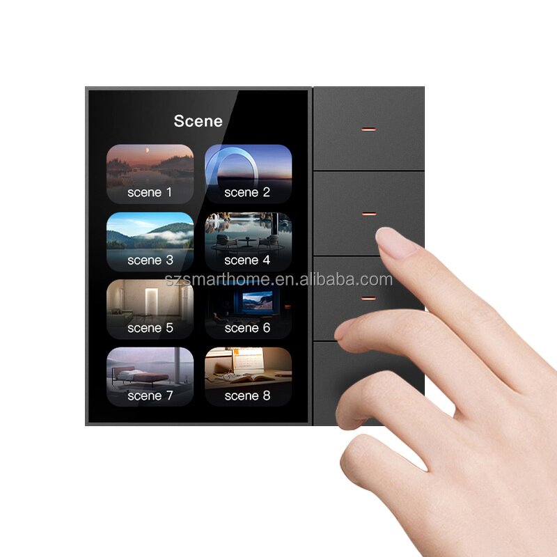 Smart Wall Switch Supplier - OEM/ODM 3.5 Inch Zigbee Touch Screen Wall Switch