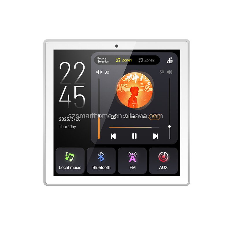 Background Music System Supplier - OEM/ODM 4.0-4.9" 20W Dual-Zone 86mm Flush-Mount FM