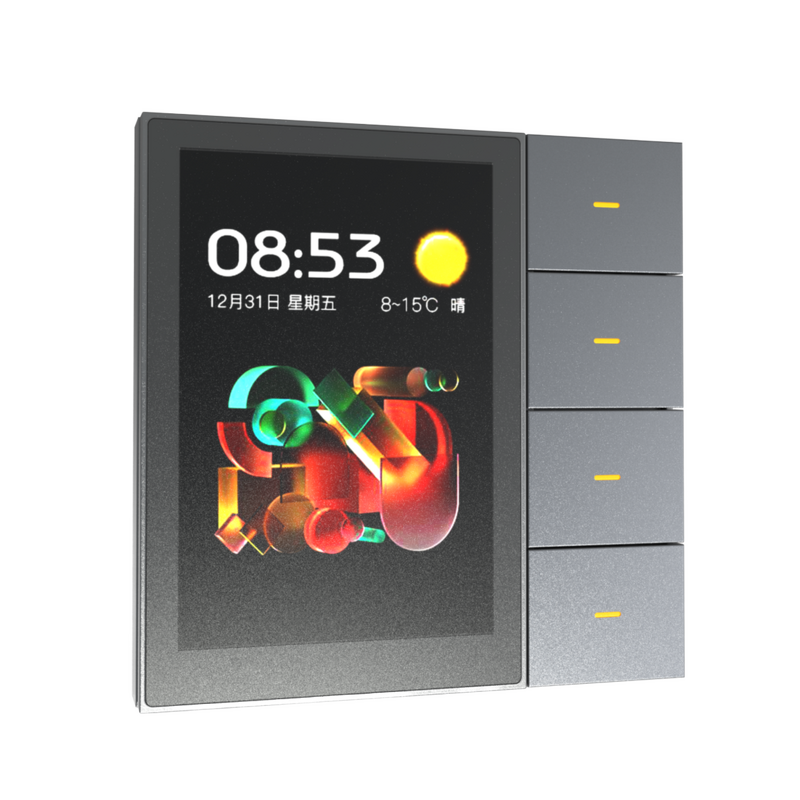 Smart Switch Panel Manufacturer - OEM/ODM F3 Pro 3.5 Inch IPS Touch Panel Zigbee Dimmer