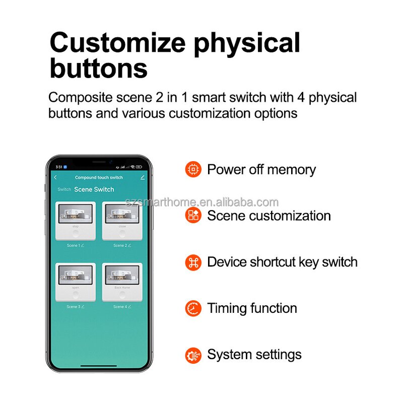 Glass Switch Factory - OEM/ODM 1/2/3/4/6 Gang Glass Zigbee Smart Life APP UK