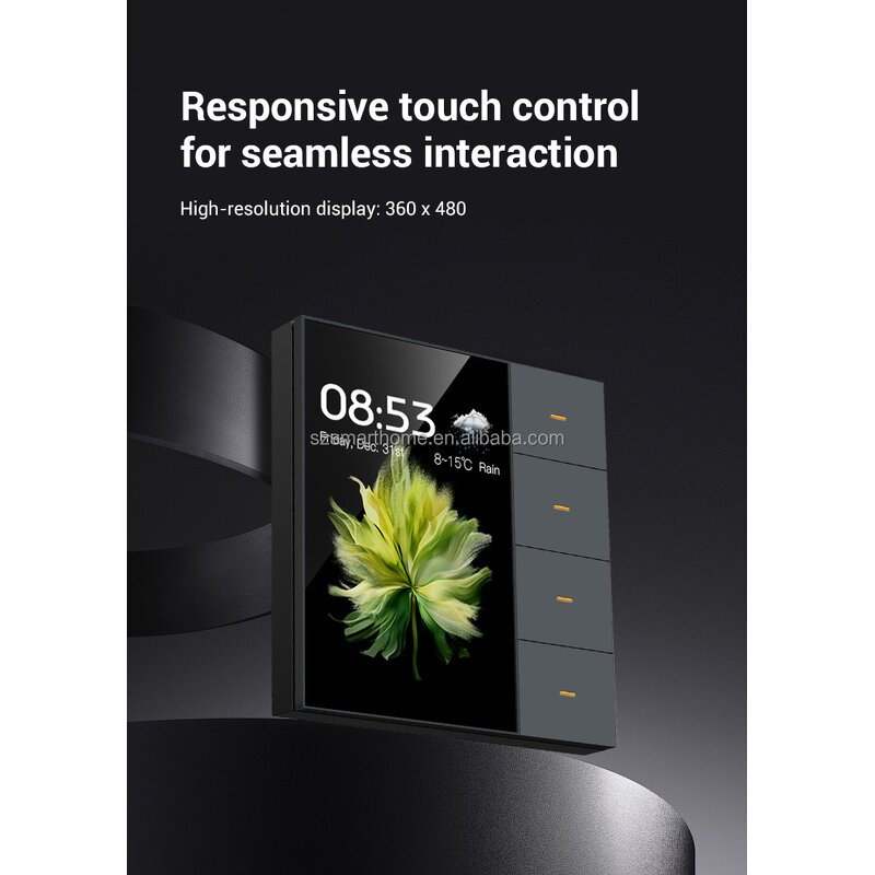 Smart Control Panel Manufacturer - OEM/ODM Zigbee Tuya 3.5 Inch Touch Panel Voice Control