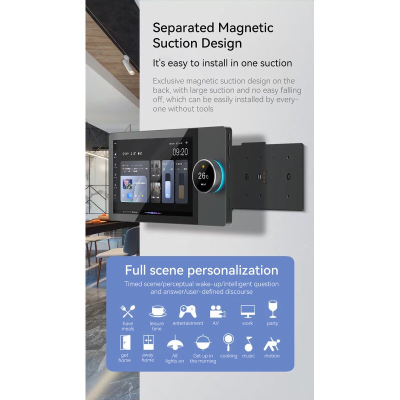 Smart Home Control Panel Factory - OEM/ODM 8-inch Smart Panel Zigbee Gateway Android Usb