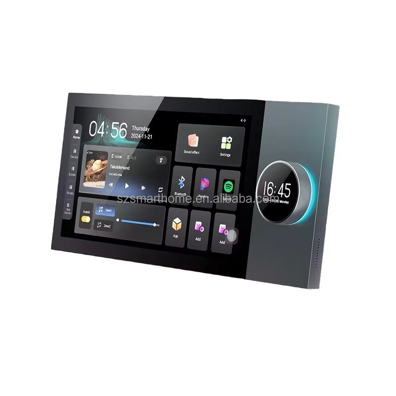 Background Music Host Supplier - OEM/ODM 7-inch IPS Display 8x30W Wall Amplifier Tuya