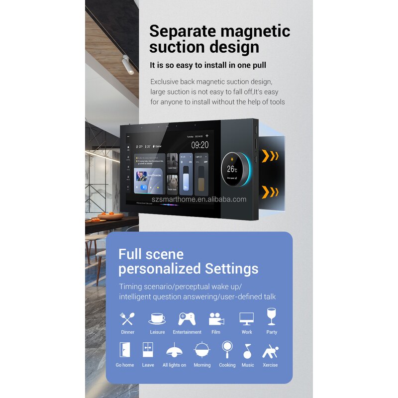 Smart Home Panel Manufacturer - OEM/ODM 2025 New Tuya 7 Inch Android Zigbee Gateway