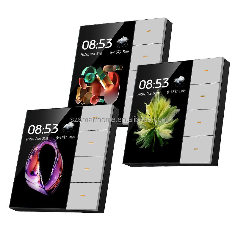 Smart Switch Module Supplier - OEM/ODM 3.5 Inch 4-Gang Wi-Fi Touch Control IPS Display