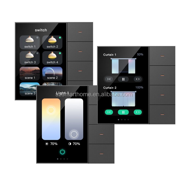 Smart Home Panel Factory - OEM/ODM F3pro Touch Screen Wifi Tuya Switches Panel Light