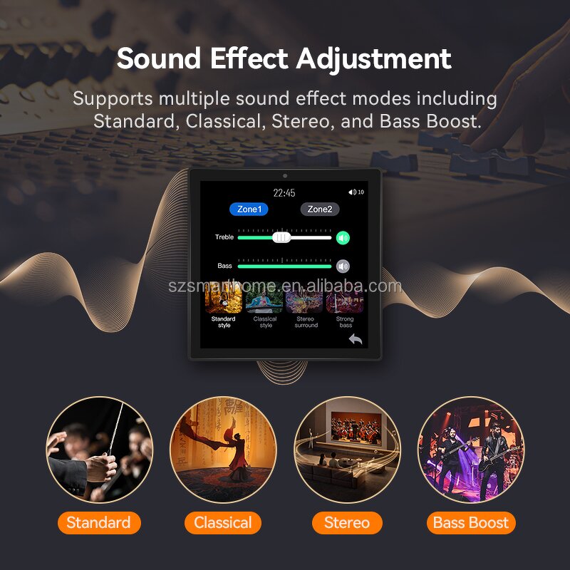 Smart Home Panel Factory - OEM/ODM 4-Inch Touch Screen Control Panel FM Radio Music