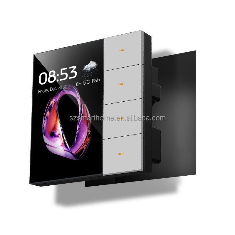 Smart Switch Supplier - OEM/ODM Zigbee Matter 3CH Touch Panel Curtain Dimmer Switch