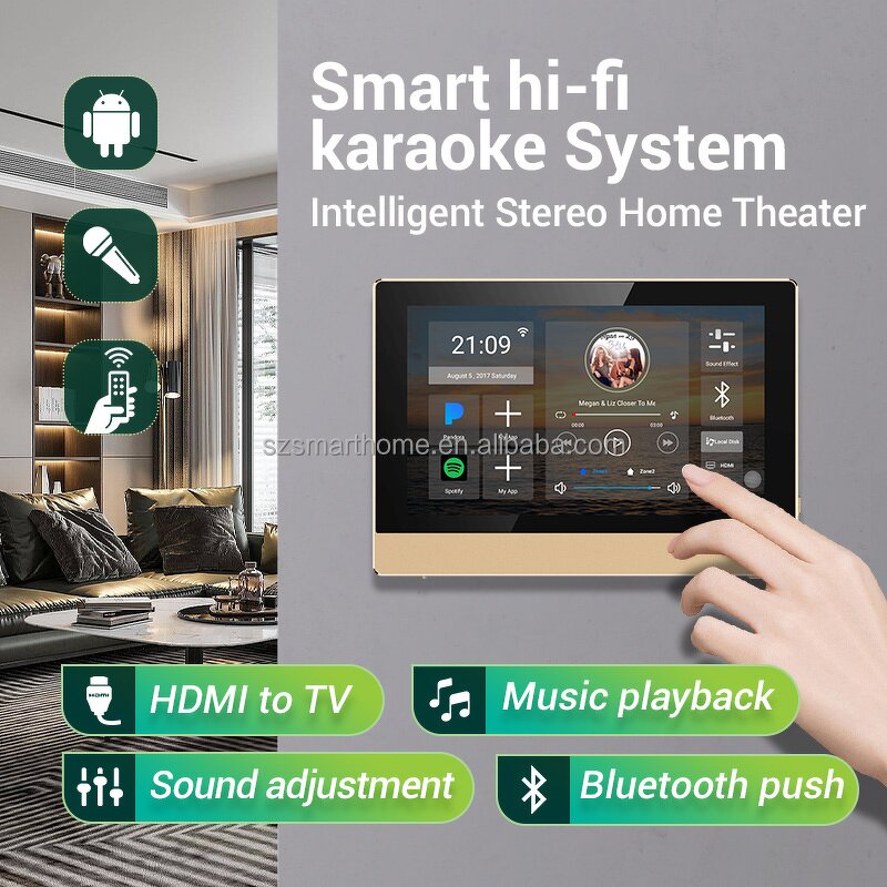 Music Player Host Factory - OEM/ODM 7 Inch Professional Home Automation Wifi Amplifier