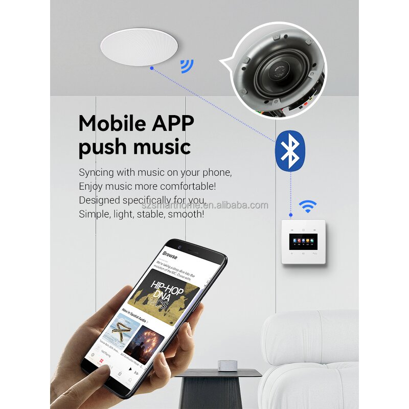 Music System Factory - OEM/ODM 4 Inch Universal Background Music Touch Screen Amplifier