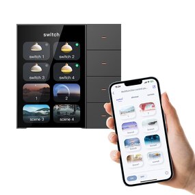 Smart Scene Switch Supplier - OEM/ODM F3-Pro 3.5 Inch Wifi Light Dimmer Touch Switch