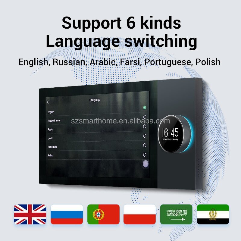 Smart Home Gateway Factory - OEM/ODM Tuya 7-Inch Zigbee Gateway Touch Music Panel 8-Wire