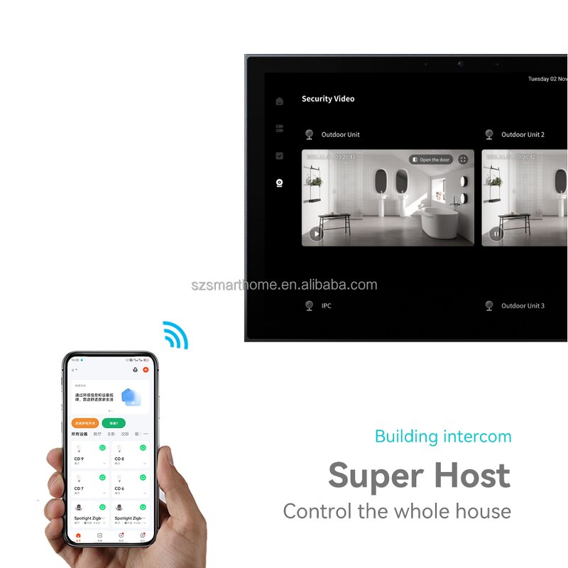 Control Panel Factory - OEM/ODM 10.1 Inch All-in-One Home Automation Central Panel