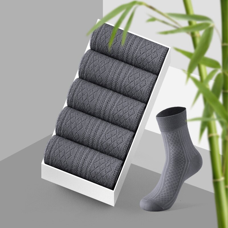 Socks Factory - OEM Men's Antibacterial Breathable Mesh Bamboo Fiber Sports