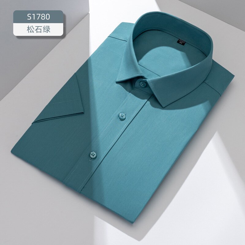 Men's Shirt Factory - OEM Non-iron Wrinkle Summer Stretch Bamboo Fiber Blouse