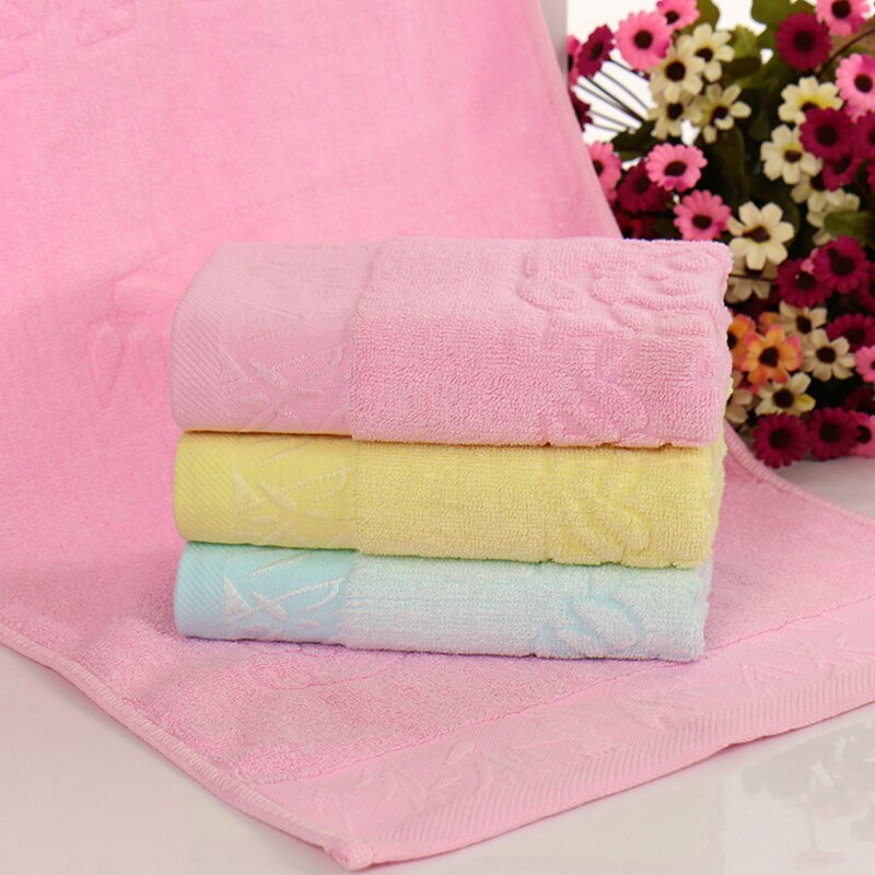 Bath Towel Factory - OEM Bamboo Fiber Jacquard Soft Cleansing Wash Towel