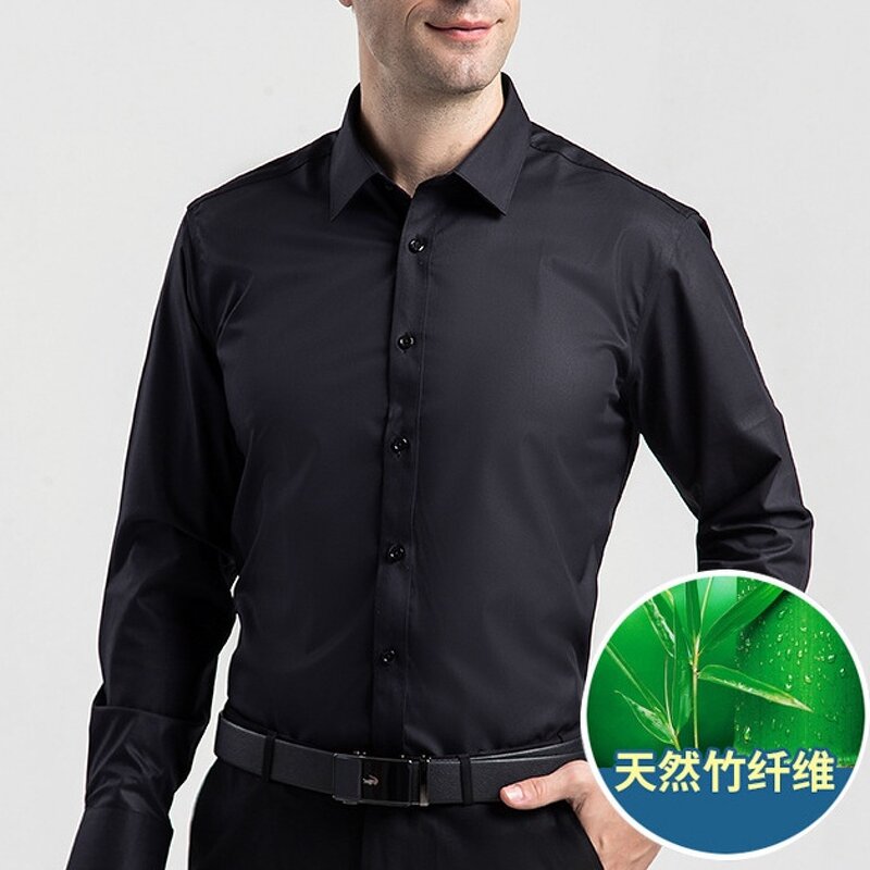 Shirt Factory - OEM Spring Autumn Business Bamboo Fiber Men Women Long Sleeve
