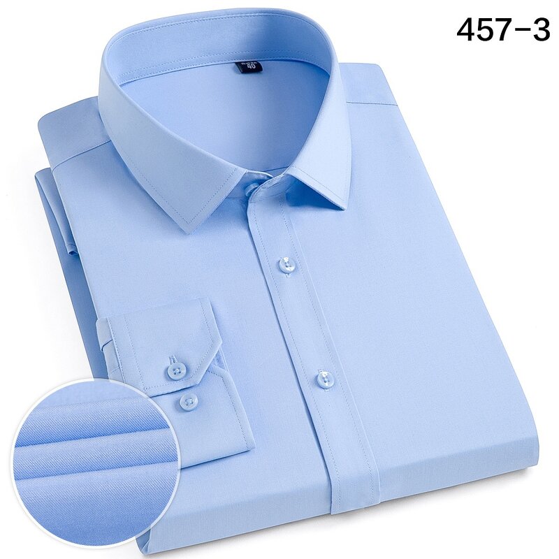 Men's Shirt Factory - OEM New Bamboo Fiber Long-sleeved Wrinkle-free Business