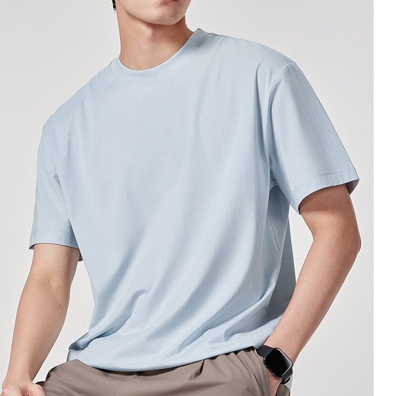 Men's T-Shirt Factory - OEM Antibacterial Cool Bamboo Fiber Breathable Casual