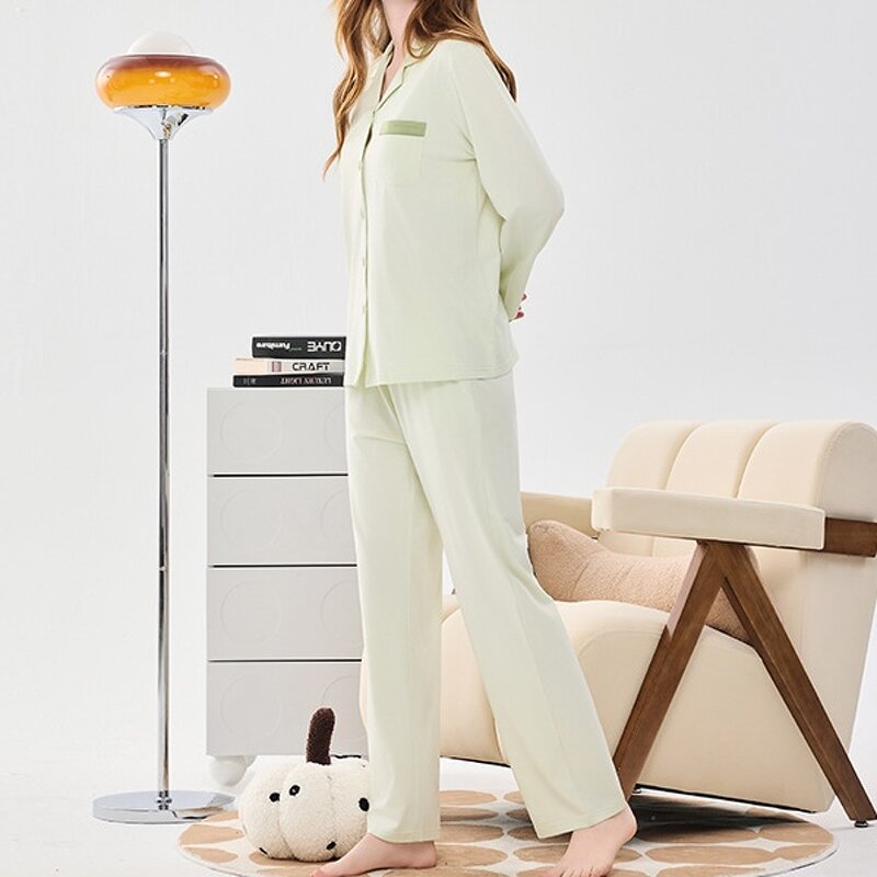 Women's Pajama Set Factory - OEM Bamboo Fiber Chest Pads Cool Feeling Homewear