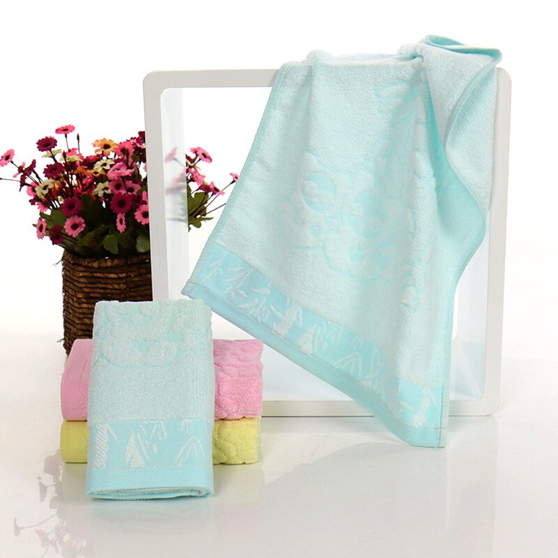 Bath Towel Factory - OEM Bamboo Fiber Jacquard Soft Cleansing Wash Towel