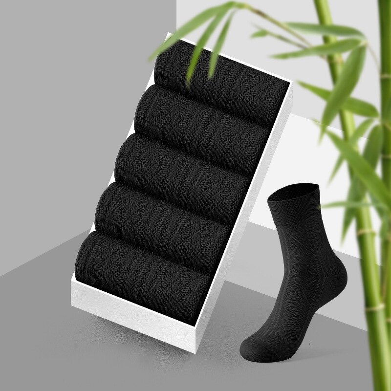 Socks Factory - OEM Men's Antibacterial Breathable Mesh Bamboo Fiber Sports